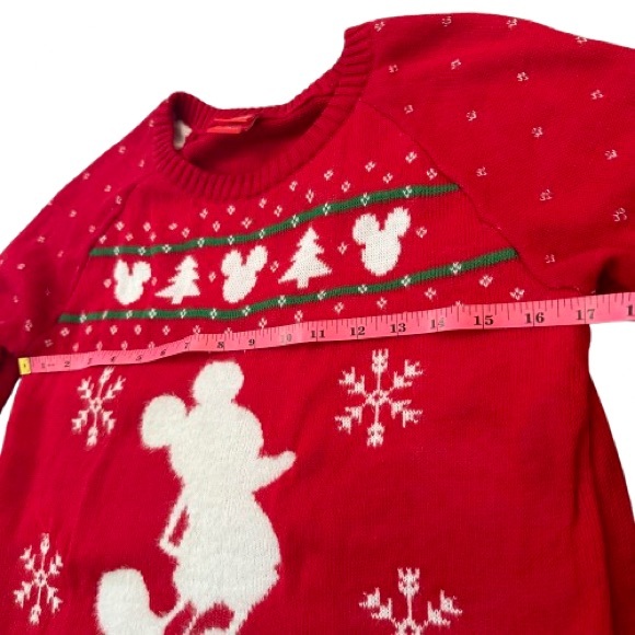 Disney | Mickey Mouse | Red Winter Festive Ugly Christmas Sweater in Medium - Picture 4 of 9
